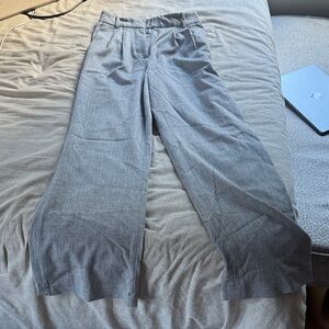 Abercrombie & Fitch Light Gray Pleated Trousers
